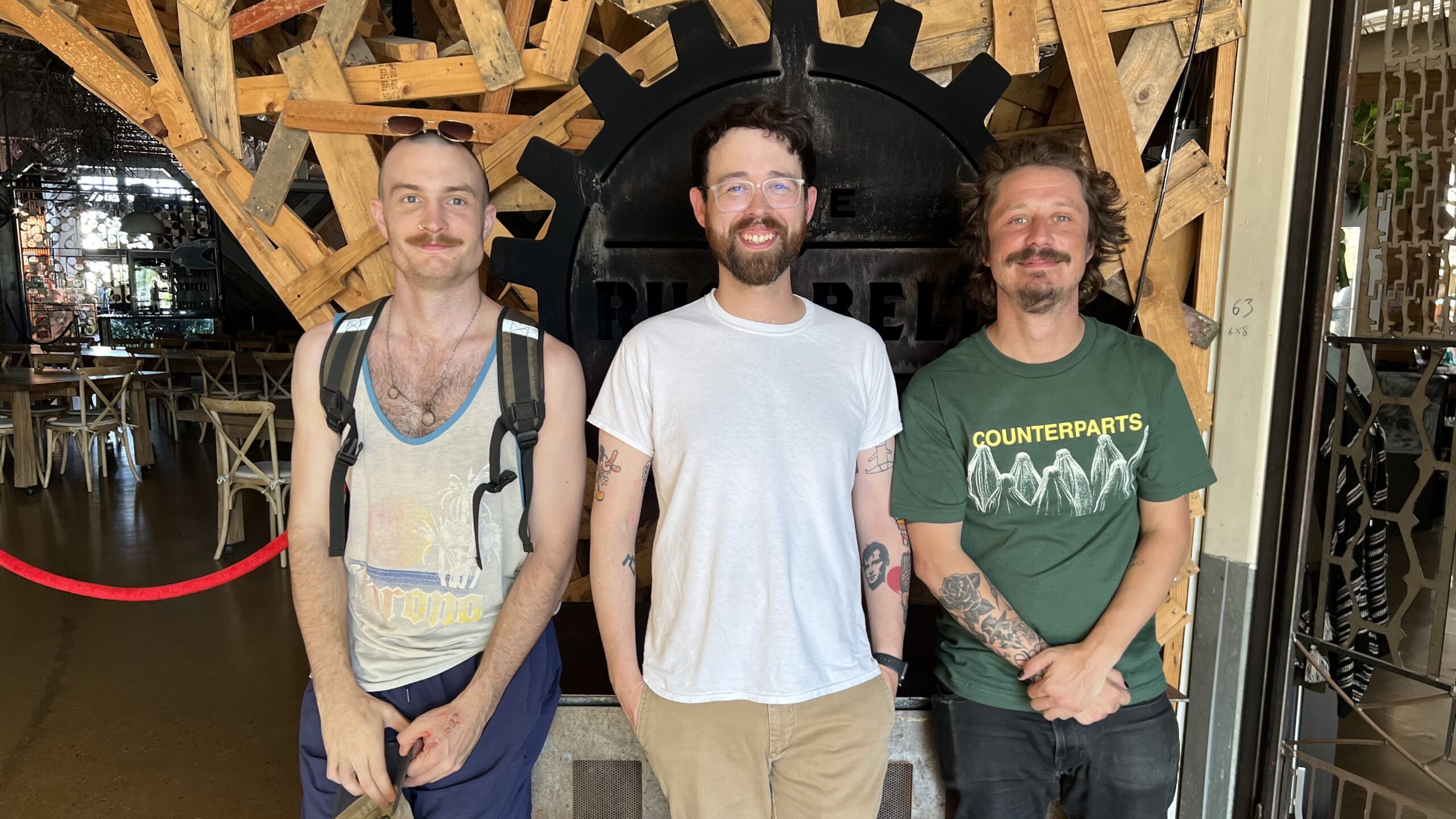 Pug Fest organizers (from left): Spencer Rogers, Ian Cruz and Kyle Minch. (Photo Credit: Dave Kim, Ferndale Radio)
