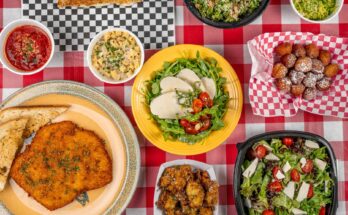 A variety of dishes from Morelia's Italian Fried Chicken in Ferndale, Mich.