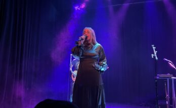 Austra performing at the Magic Bag in Ferndale, Michigan.